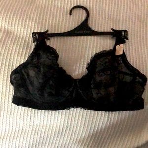 NWT!  Black Lace Bra - Sophie b (Calvin Klein)